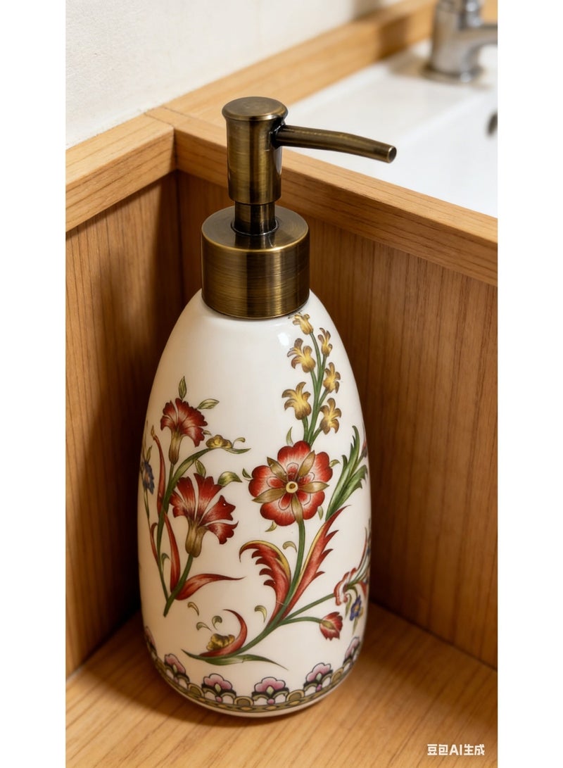 bbet Elegant Ceramic Soap Dispenser, Modern European Design for Home & Bathroom - Image 2